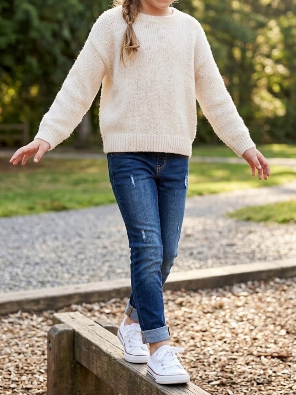 Wonder Nation Girls M 7/8 Denim Jeggings Dark Wash Skinny Pull On Jeans9